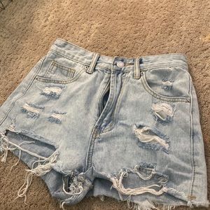 Light wash Jean shorts